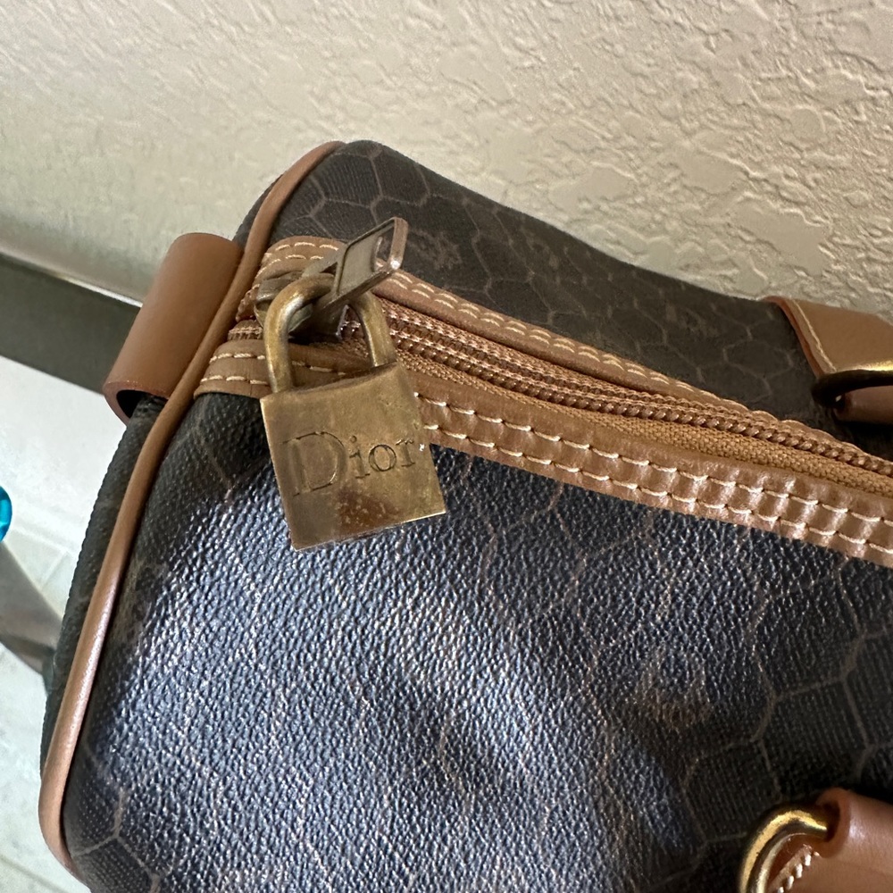 Christian Dior Boston Bag AUTH with lock & key - Picture 3 of 12